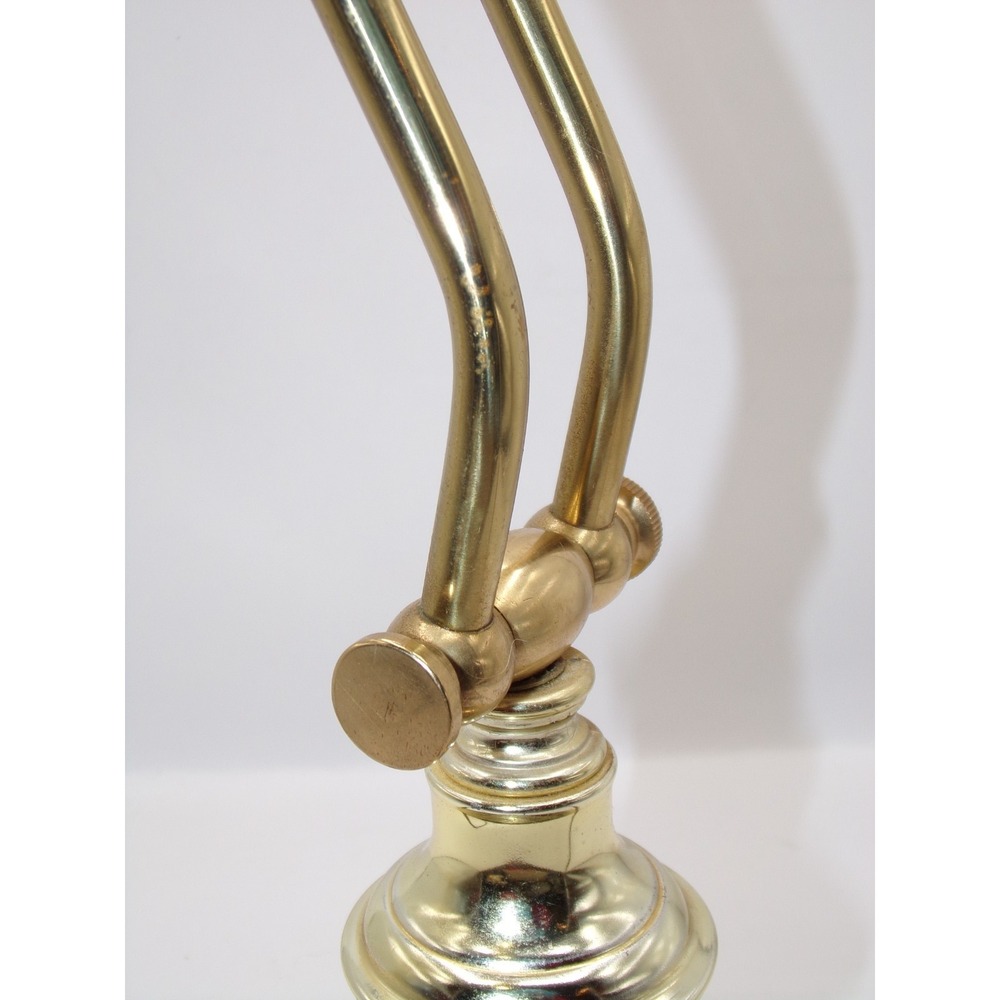 Vtg Brass Desk Lamp Adjustable Task Bankers Piano Pharmacy MCM Grandmillenial - Picture 16 of 16